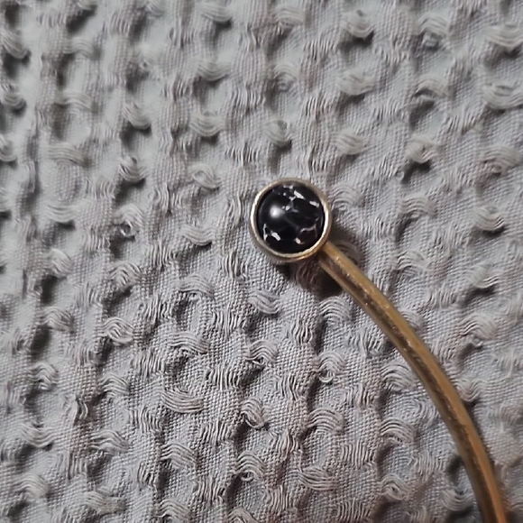 Chico’s Gold Tone Turquoise Statement Collar Necklace - Picture 5 of 7